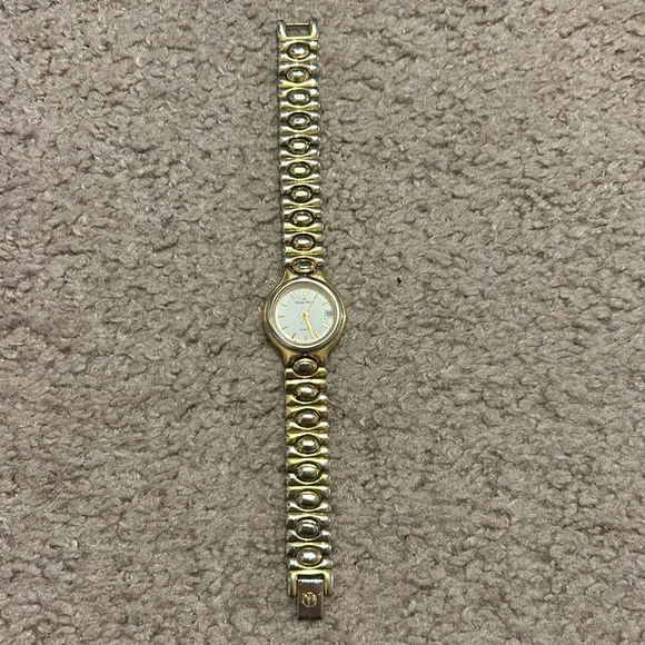 Mathey Tissot women’s vintage two tone bracelet watch one size‎